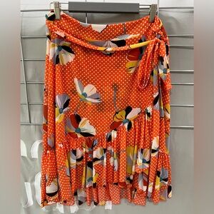Cabi-Orange Wrap Skirt-XL-NWT